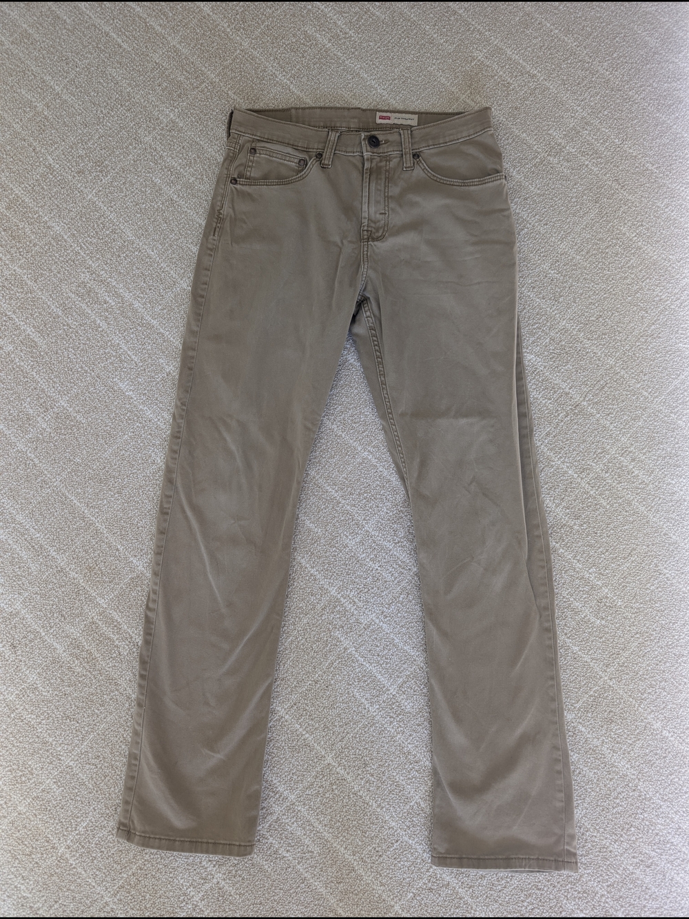 Wrangler Tan Straight Leg Pants Sz 30 x 32